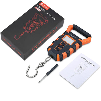 Digital Fish Scale with Tape Measure, 50kg / 110lb