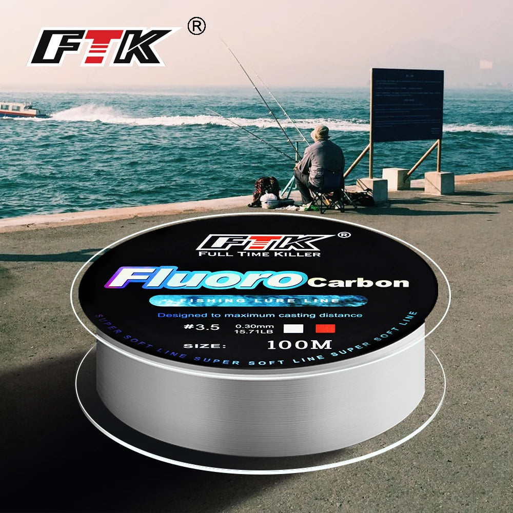 FTK Fluorocarbon Leader Line 100m