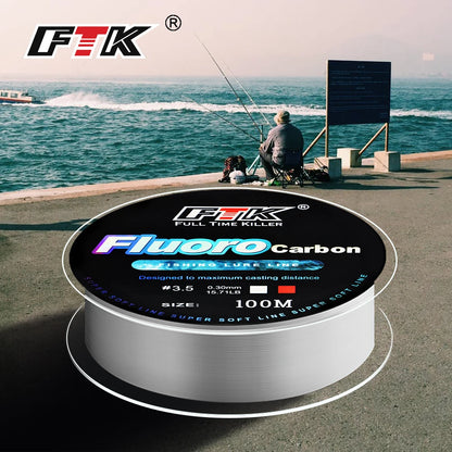 FTK Fluorocarbon Leader Line 100m