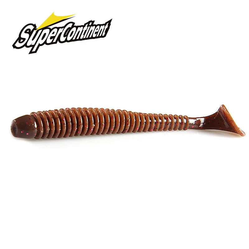 Supercontinent Swing Impact Ring Shad Fishing Lure 6pcs/10pcs/20pcs Artificial Pesca Leurre Souple Fishing Lures