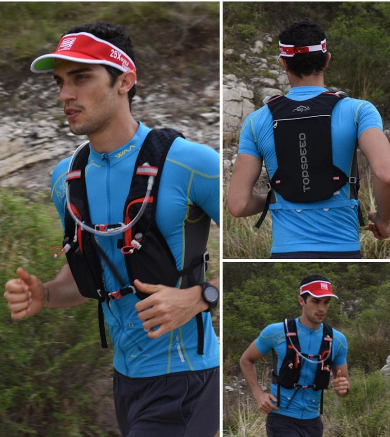 Outdoor Trail Running 5L Ultralight Backpack Hydration Jogging Vest Men Breathable Marathon Bicycle Bag Fitness Running Bag