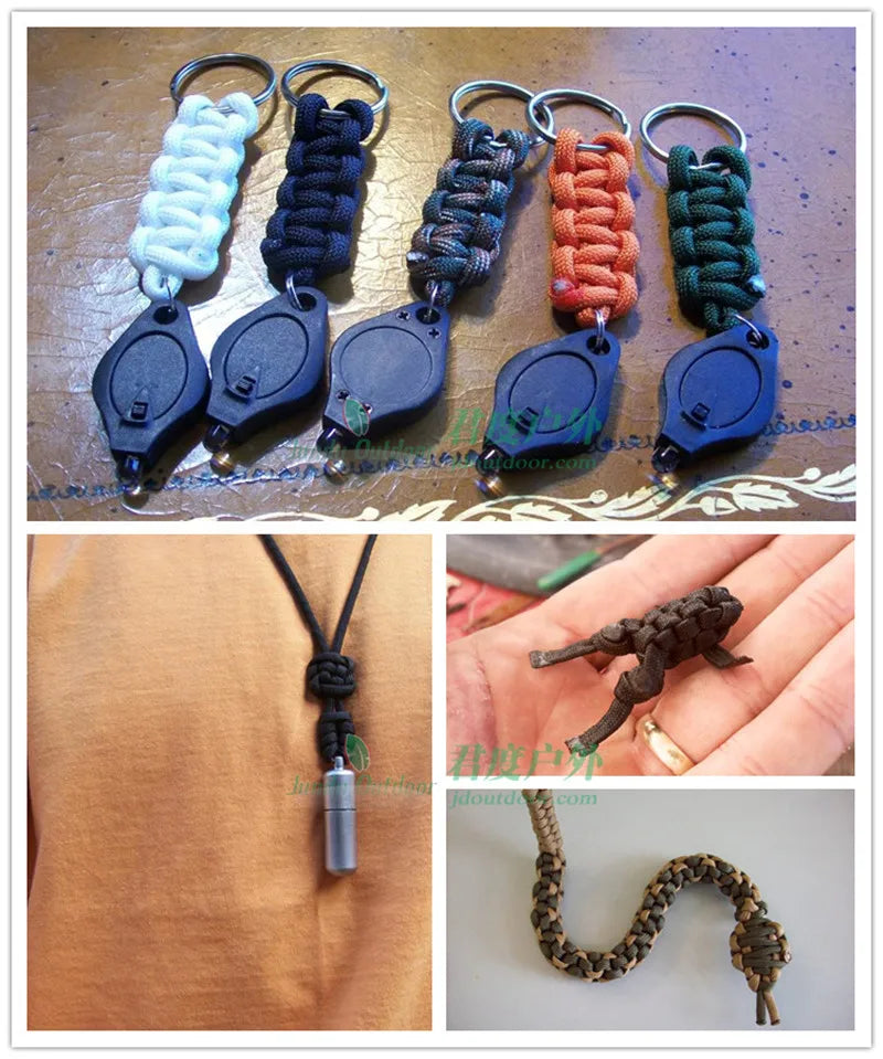 Military 550 Paracord Rope 100M 50M 31M 7 Strand 4mm Parachute Cord Camping Survival Tactical Hiking DIY Bracelet Tent Line