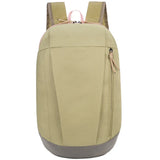 Khaki lightweight travel backpack front view