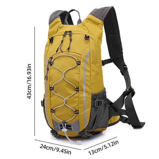 Lightweight yellow hiking backpack 20L large capacity