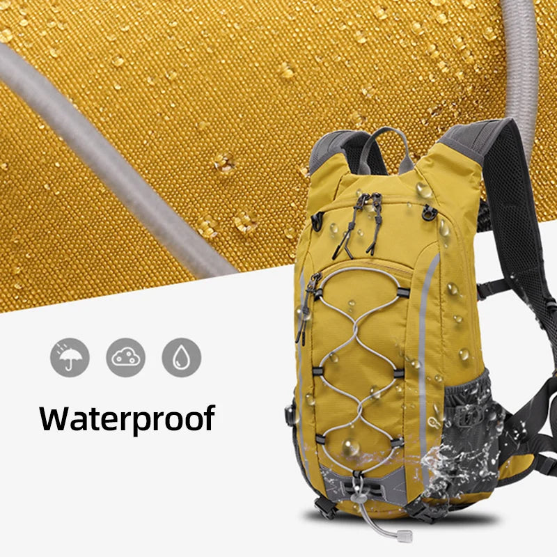 Lightweight yellow hiking waterproof backpack