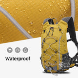 Lightweight yellow hiking waterproof backpack