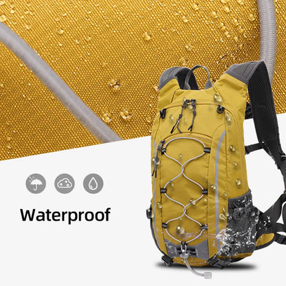 Lightweight yellow hiking waterproof backpack