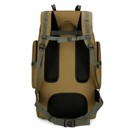 Outdoor climbing backpack waterproof rear design