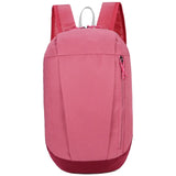 Red lightweight travel backpack front view