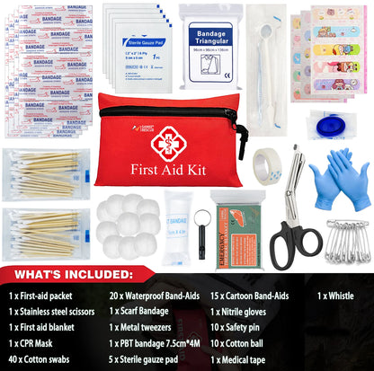 First Aid Kit 26-330 Piece All-Purpose Tactical  Emergency Kit In The Car Military Acessories Survival Kits Camping Medical Bag