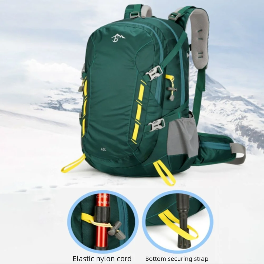 40L Mountaineering Backpack Large Capacity Stitching Sports Knapsack Waterproof Multi-Color Hiking Backpacks Outdoor Sports