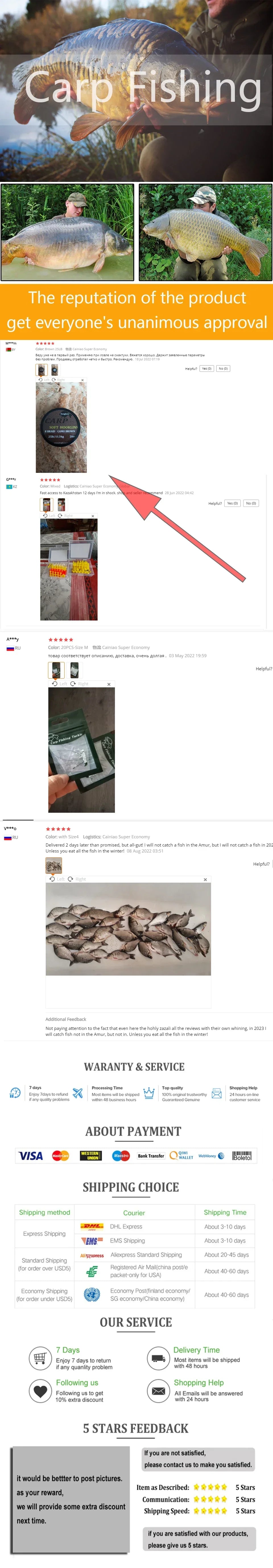 Carp Hook Kickers and D-Rig Aligners (30 Pack)