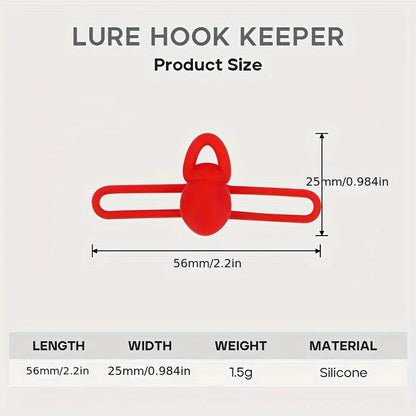 Silicone Fishing Rod Hook Keepers (5 Pack)