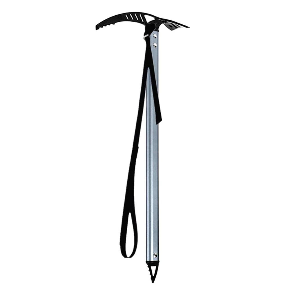 Outdoor Camping Ice Axe – 70cm Aluminum Alloy Walking Pick for Mountaineering & Climbing