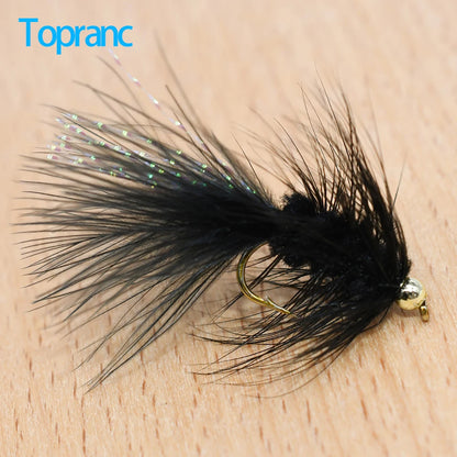 Topranc Beadhead Woolly Bugger Streamers (10 Pack)