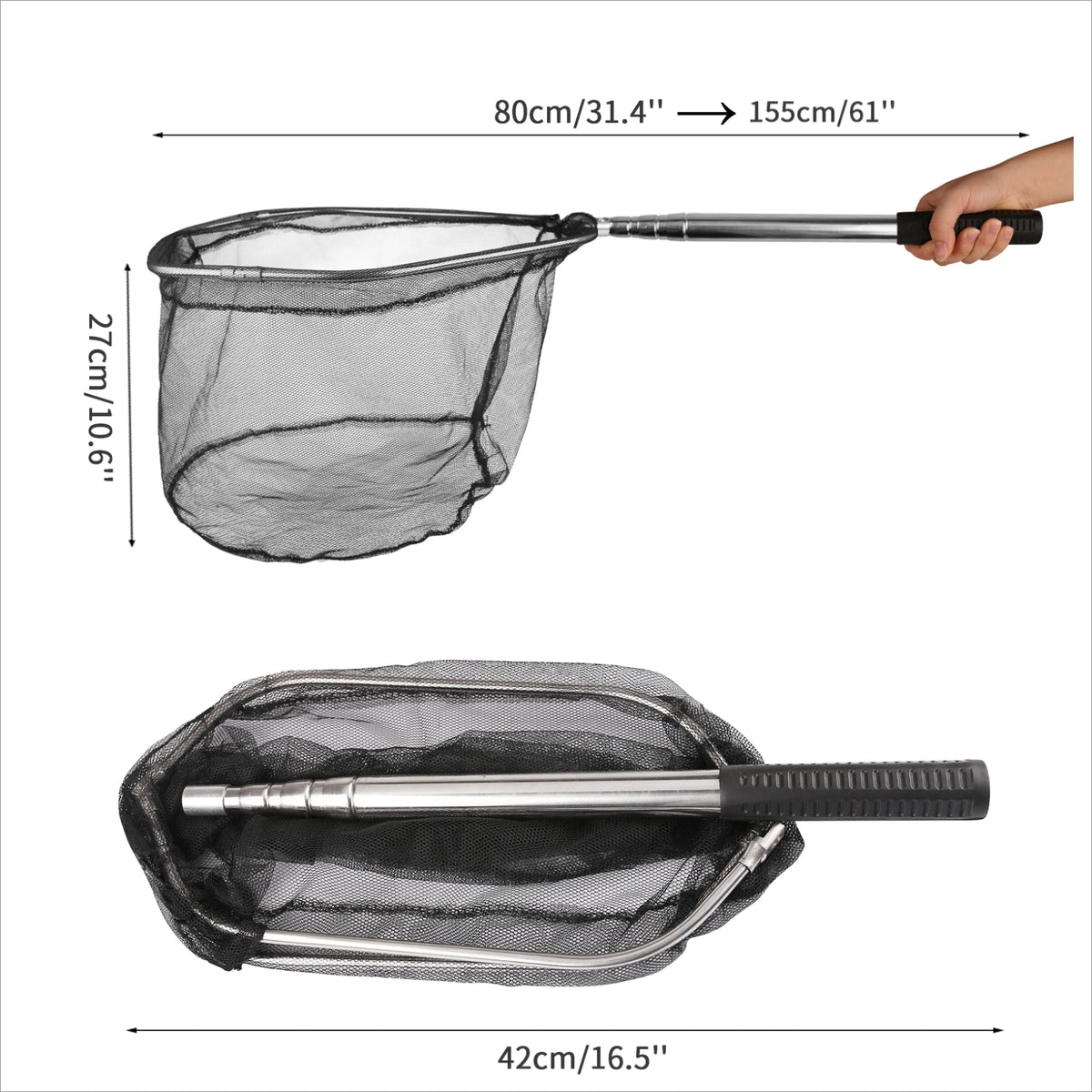 Aluminum Telescoping Landing Net (55-190cm)
