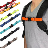 Adjustable Outdoor Backpack Shoulder Chest Bag Strap Adult/Children Fixed Belt Harness Non-slip Camping Tactical Bag Accessories