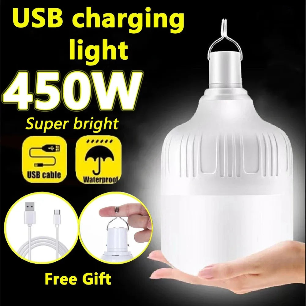 USB Rechargeable LED Multifunctional Emergency Lights House Outdoor Portable Lanterns Emergency Lamp Lantern BBQ Camping Light