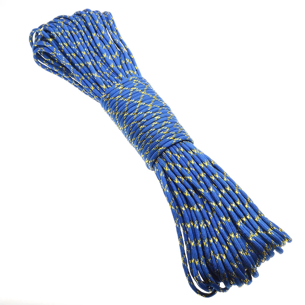 Gold & Silver 550 Paracord – Type III, 100ft, 19 Colors