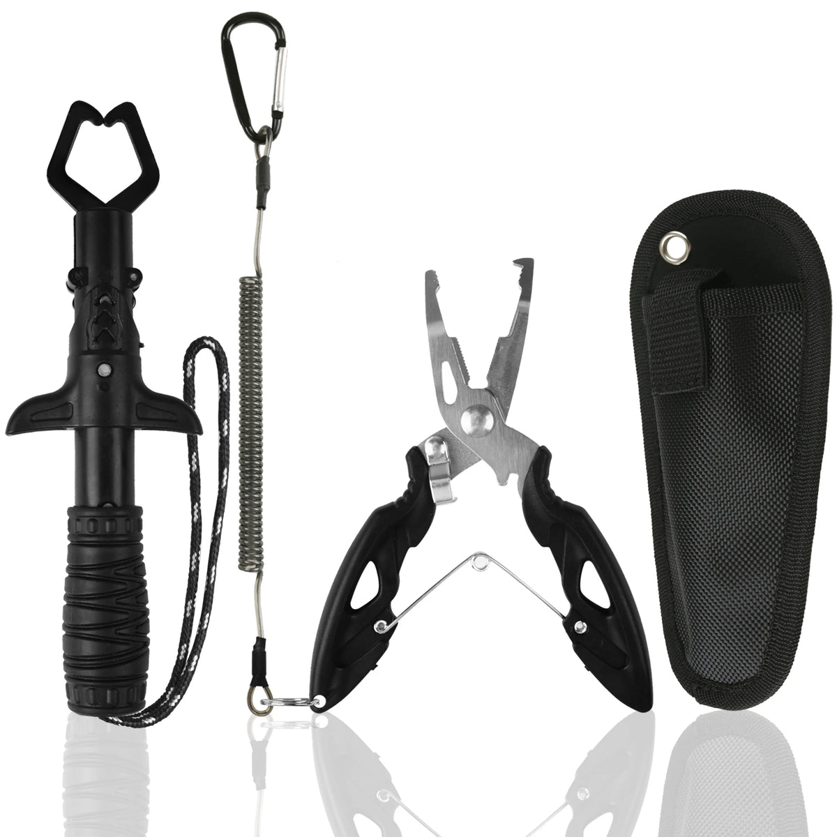 Fishing Pliers and Fish Gripper Set