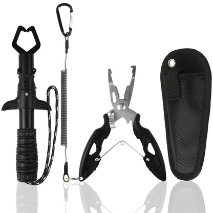 Fishing Pliers and Fish Gripper Set