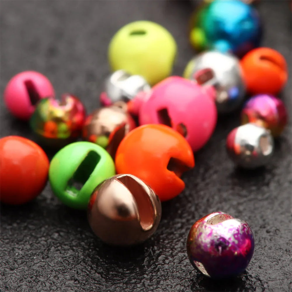 Multi-Color Tungsten Slotted Beads (25 Pack)