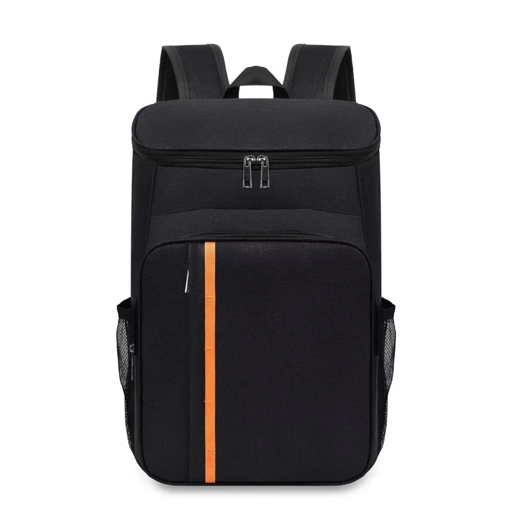 Large Insulated Cooler Backpack, Portable Water Repellent Thermal Food Bag with Double Zippers for Outdoor Picnic Camping Travel