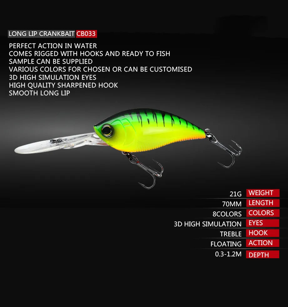 Trolling Crankbait 70-75mm