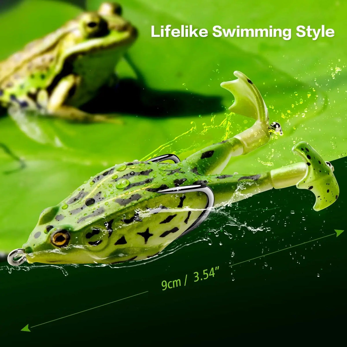 Topwater Prop Frog Lure Kit