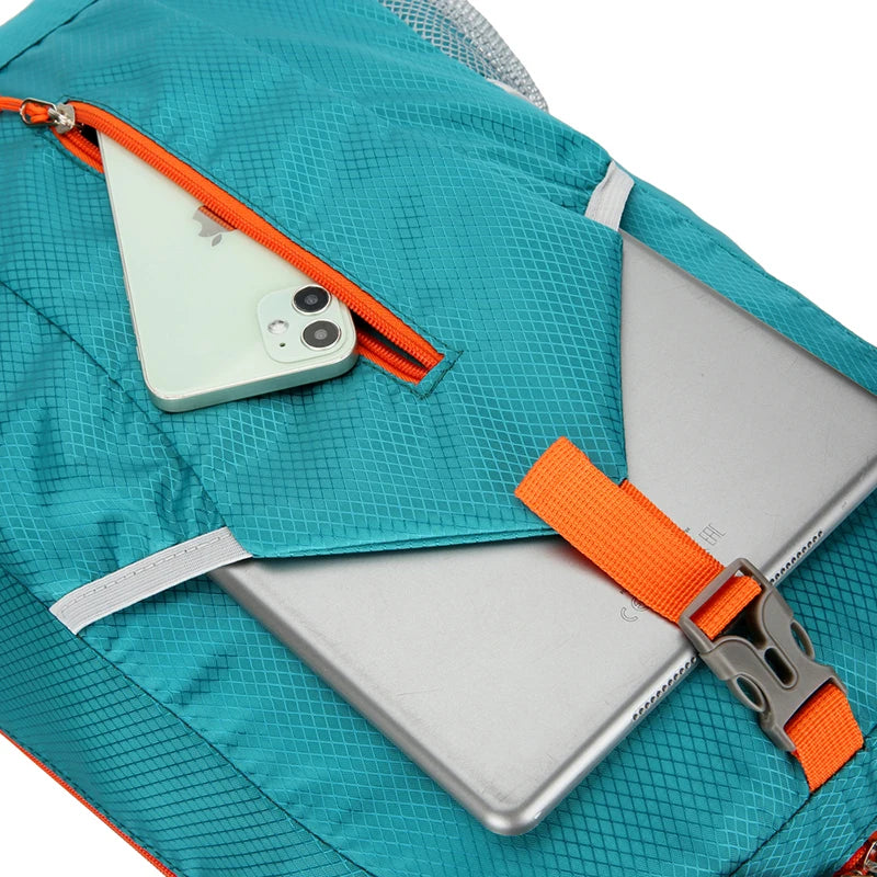 Outdoor Sports Shoulder Bag Ultra-light Large Capacity Folding Backpack Mountaineering Top Pack Suitable for Hiking, Cycling