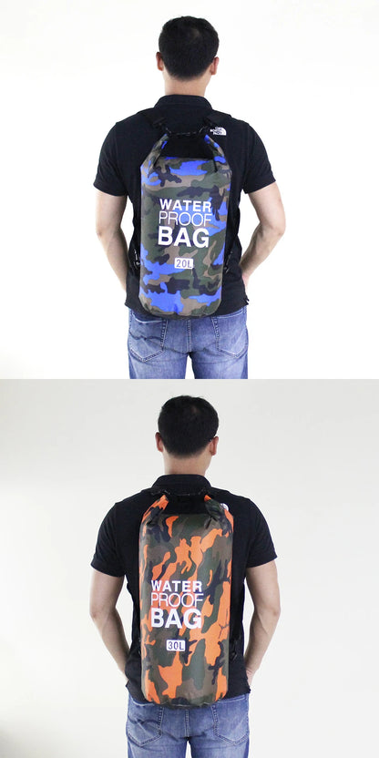 Dry Bag Waterproof for Women Men,2/5/10/15/20/30L Outdoor Sports Bag for Swimming Boating Kayaking Rafting River Trekking