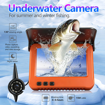HD Underwater Fishing Camera with Video Recording & Night Vision
