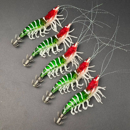 Ackibbik Glow Shrimp Lures (5 Pack)