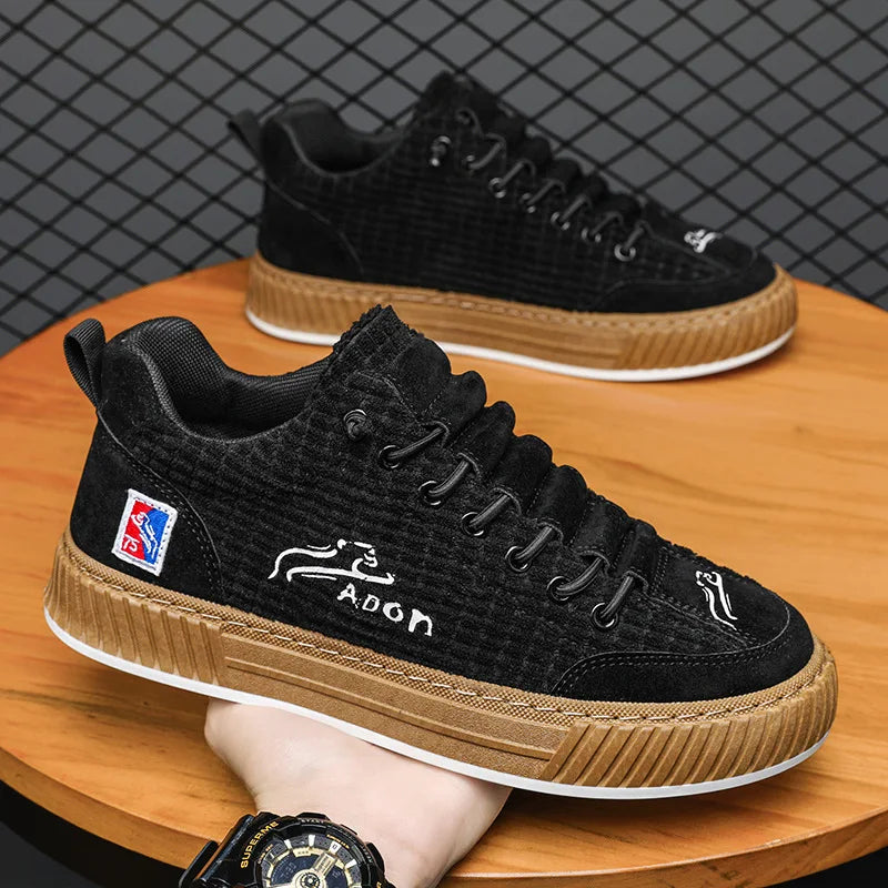Men’s Designer Casual Sneakers – Comfort Platform Vulcanized Shoes, Fashion Streetwear Trainers