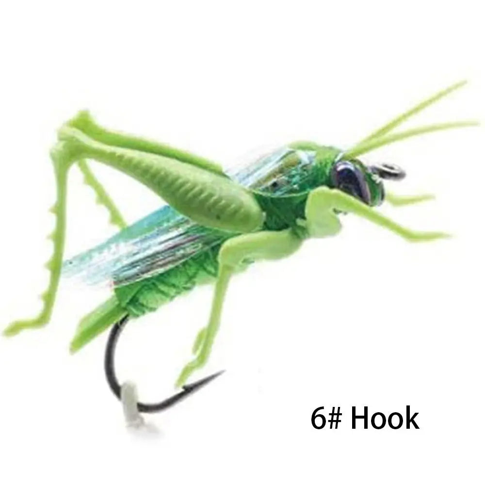 Grasshopper Insect Hard Baits (Size 2 and 6)