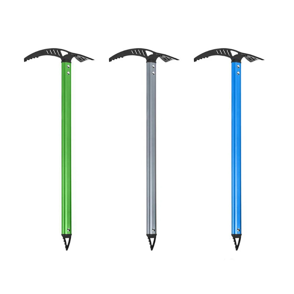 Outdoor Camping Ice Axe – 70cm Aluminum Alloy Walking Pick for Mountaineering & Climbing