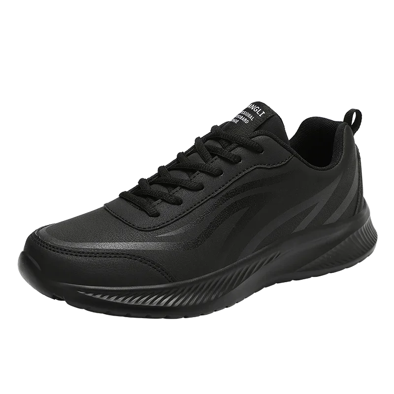 Men’s Waterproof Leather Running Shoes – Anti-Slip Wear-Resistant Walking & Sport Sneakers