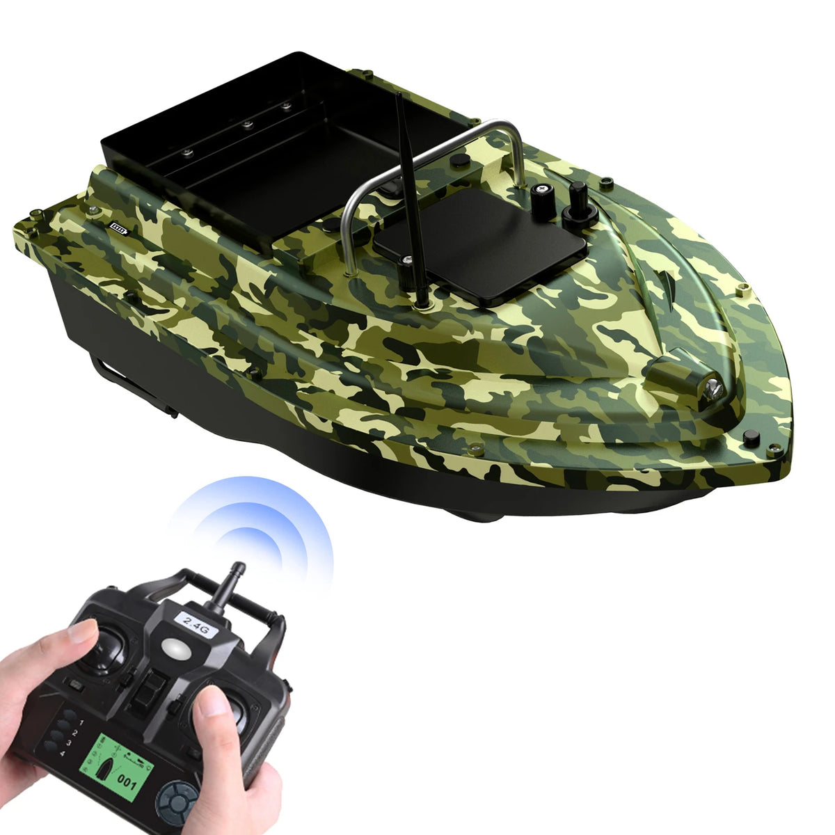 D16E GPS Bait Boat with Large Bait Hopper & Auto-Return