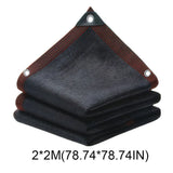 Black Shade Cloth with Grommets 50% Sunblock Mesh Cover Anti-UV Garden Balcony Plant Sunshade Net For Outdoor Greenhouse Awning