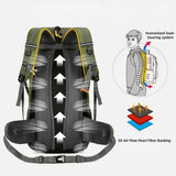 50L Travel Backpack Camping Hiking Rucksack Waterproof Outdoor Climbing Mountaineering Trekking Bag for Men Women Luggage