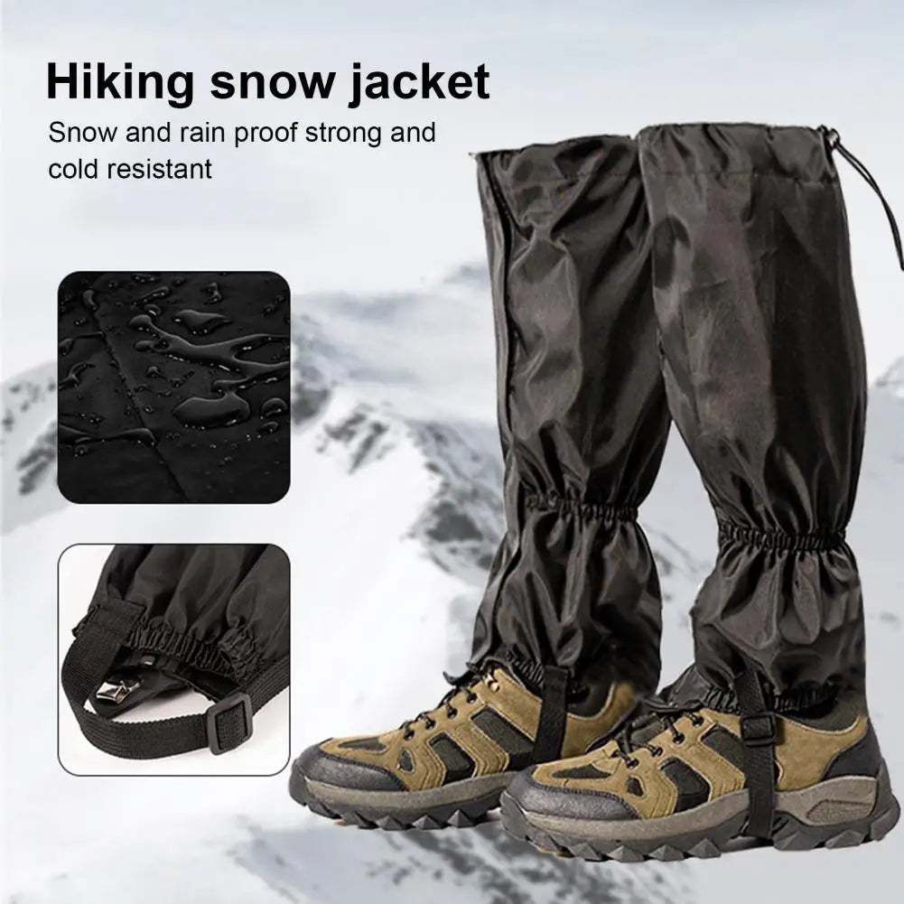 Heavy-duty Leggings Waterproof Snow Gaiters Waterproof Adjustable Leg Gaiters for Outdoor Activities Hiking Climbing Skiing