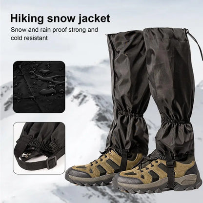 Heavy-duty Leggings Waterproof Snow Gaiters Waterproof Adjustable Leg Gaiters for Outdoor Activities Hiking Climbing Skiing
