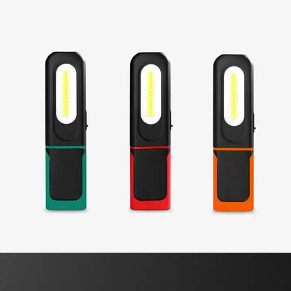 Portable USB Rechargeable Work Light Magnetic COB LED Flashlight Hanging Lamp with Built-in Battery Camping Torch