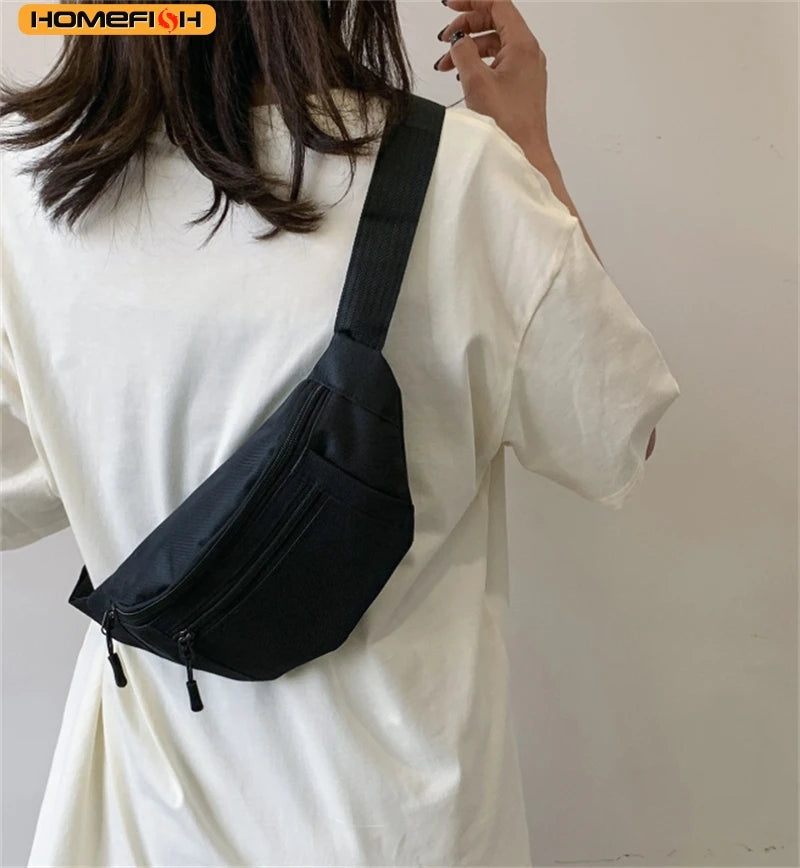 HOMEFISH Fanny Pack Sports Festival Workout Traveling Running Large Crossbody Casual Hands-Free Wallets Waist Pack Phone Bag