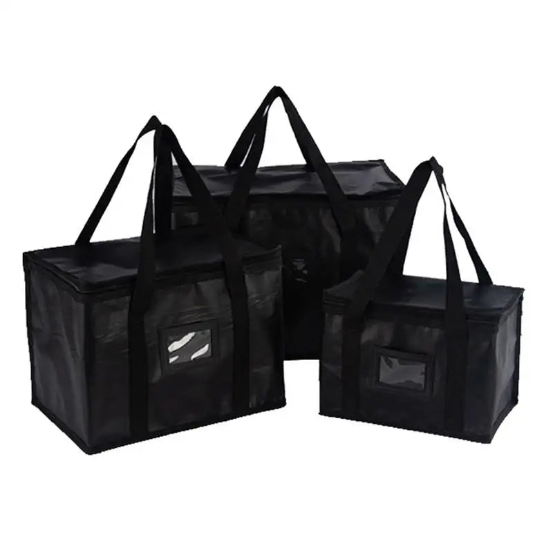 1pc Large Insulated Picnic Bags, Thermal Food Cooler Tote for Outdoor Camping Beach, Leakproof Portable Cooler Bag with Zipper
