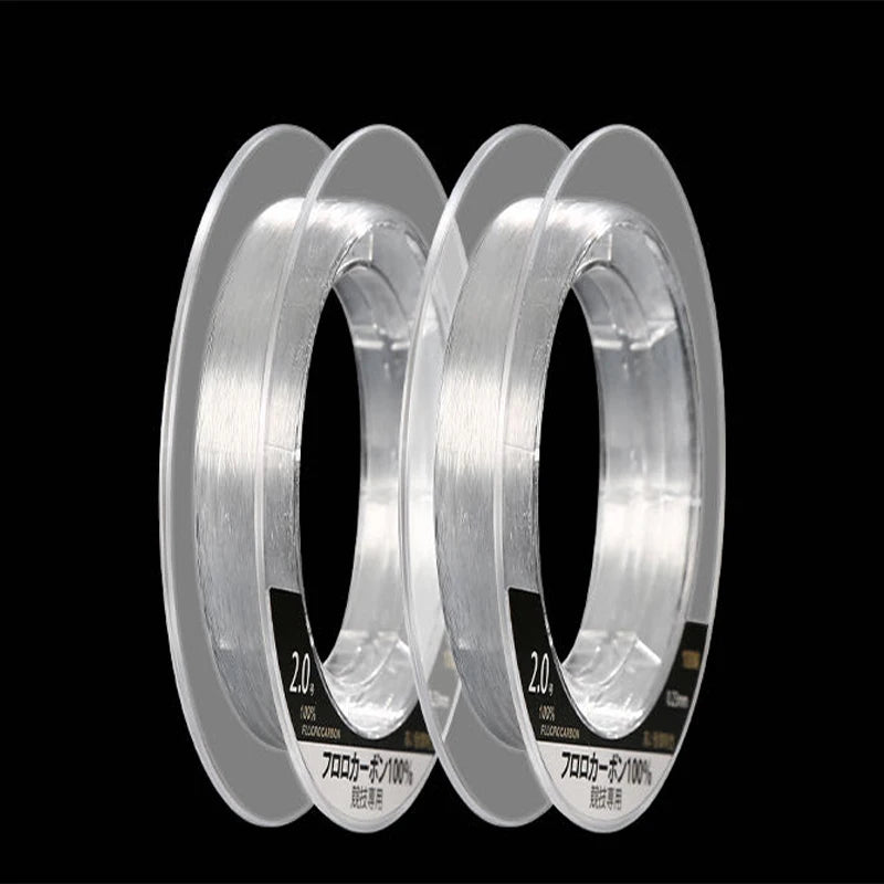 ZUKIBO 99% Fluorocarbon Fishing Line 100m