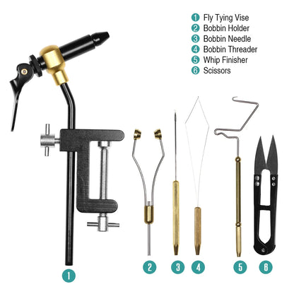 Fly Tying Tool Combo Kit (5/6 Pieces)