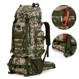 90L Travel Bag Camping Backpack Tactical Hiking Climbing Bags Mountaineering Large Sport Knapsack Outdoor Men Luggage Rucksack