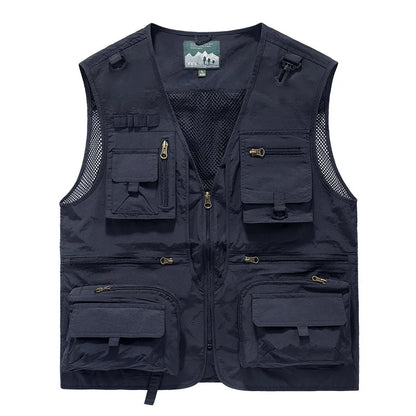 FGKKS Multi-Pocket Breathable Fishing Vest