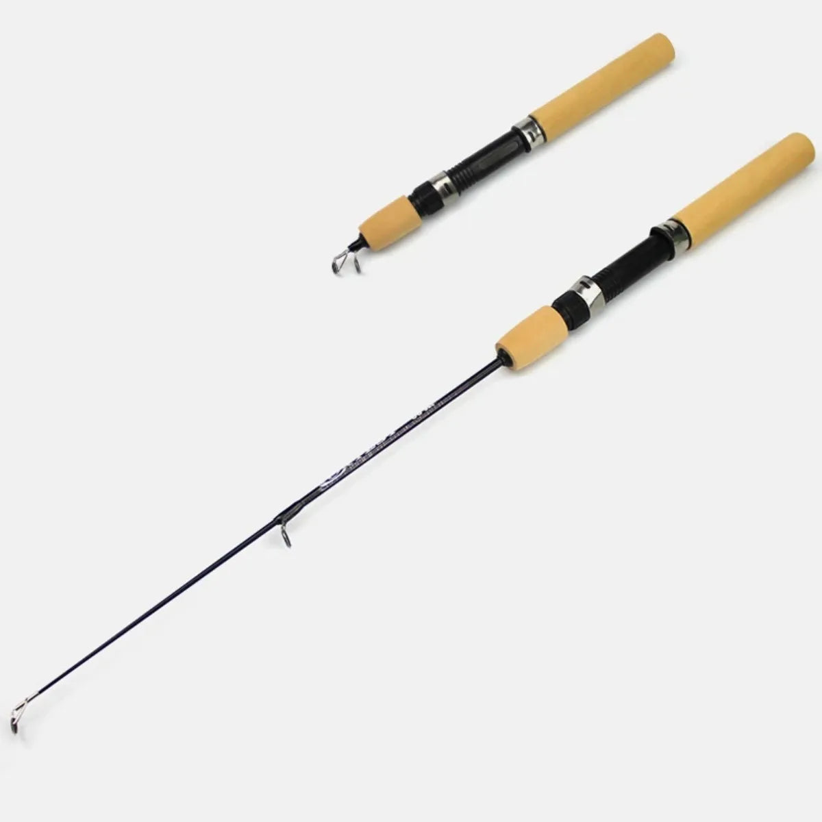 Mini Telescopic Ice Fishing Rod Portable Carbon Fiber River Shrimp Carp Fishing Pole for Winter Fish Rods Tackle 60/80/100cm